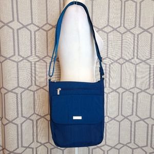 Baggallini crossbody bag blue zipp